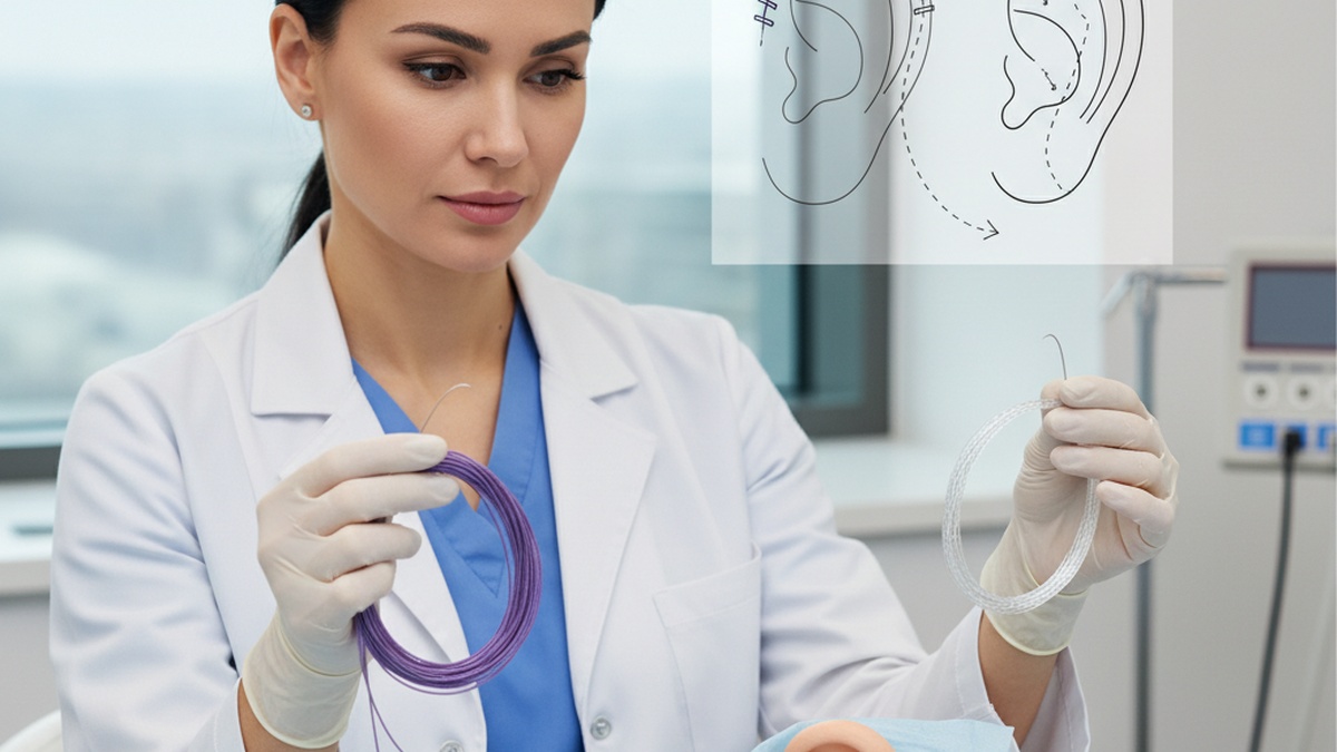 Sutura Permanente vs. Temporária na Otoplastia: Qual a Melhor Escolha?