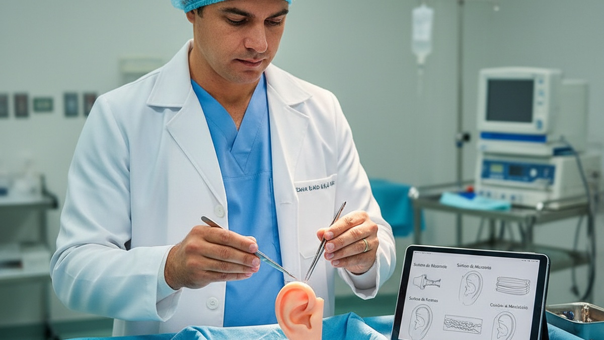 Técnicas de Sutura na Otoplastia: Um Guia Comparativo para Escolher a Melhor Opção